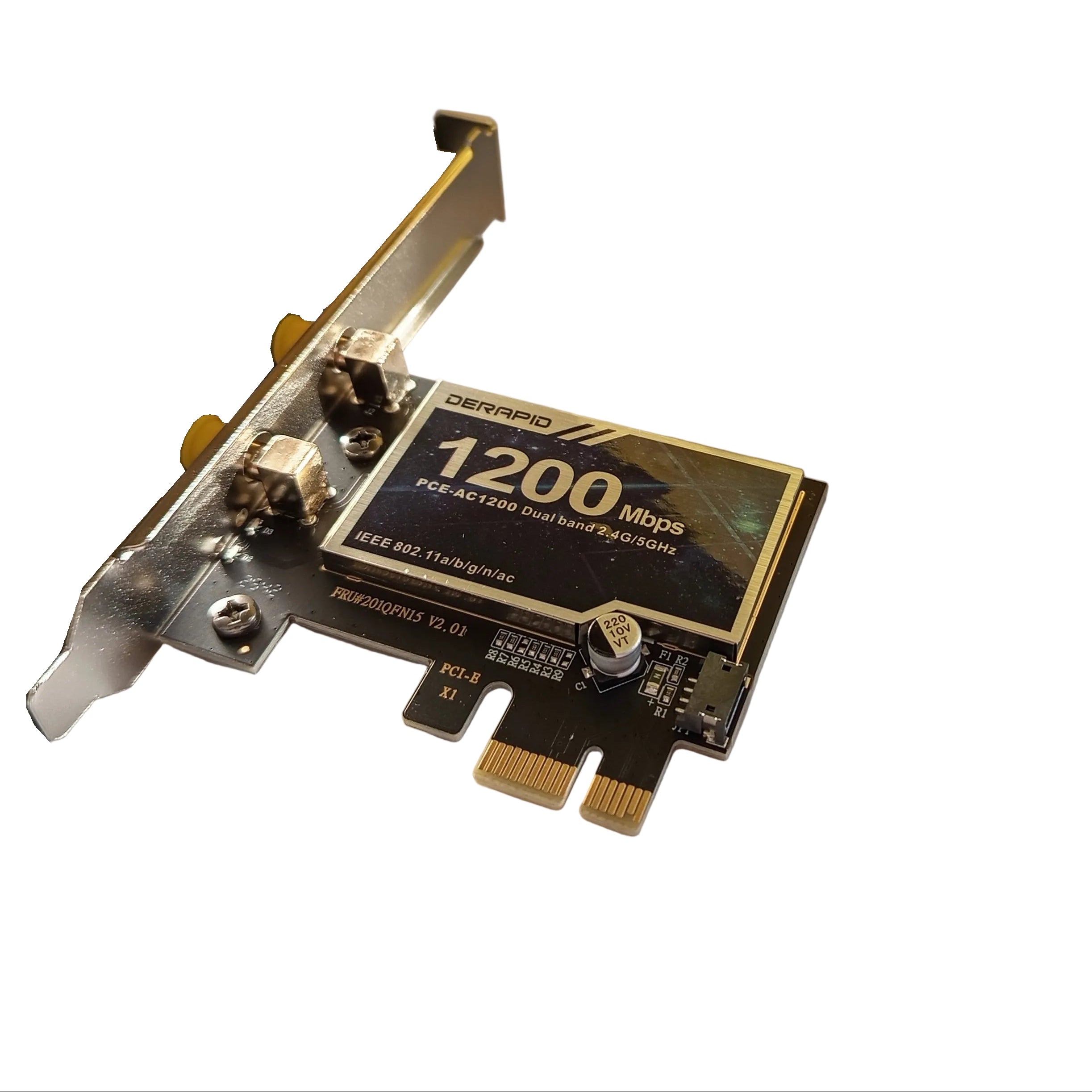 AC1200 WiFi 5 PCI-E tinklo plokštė su Bluetooth – 2.4 / 5 GHz belaidis adapteris