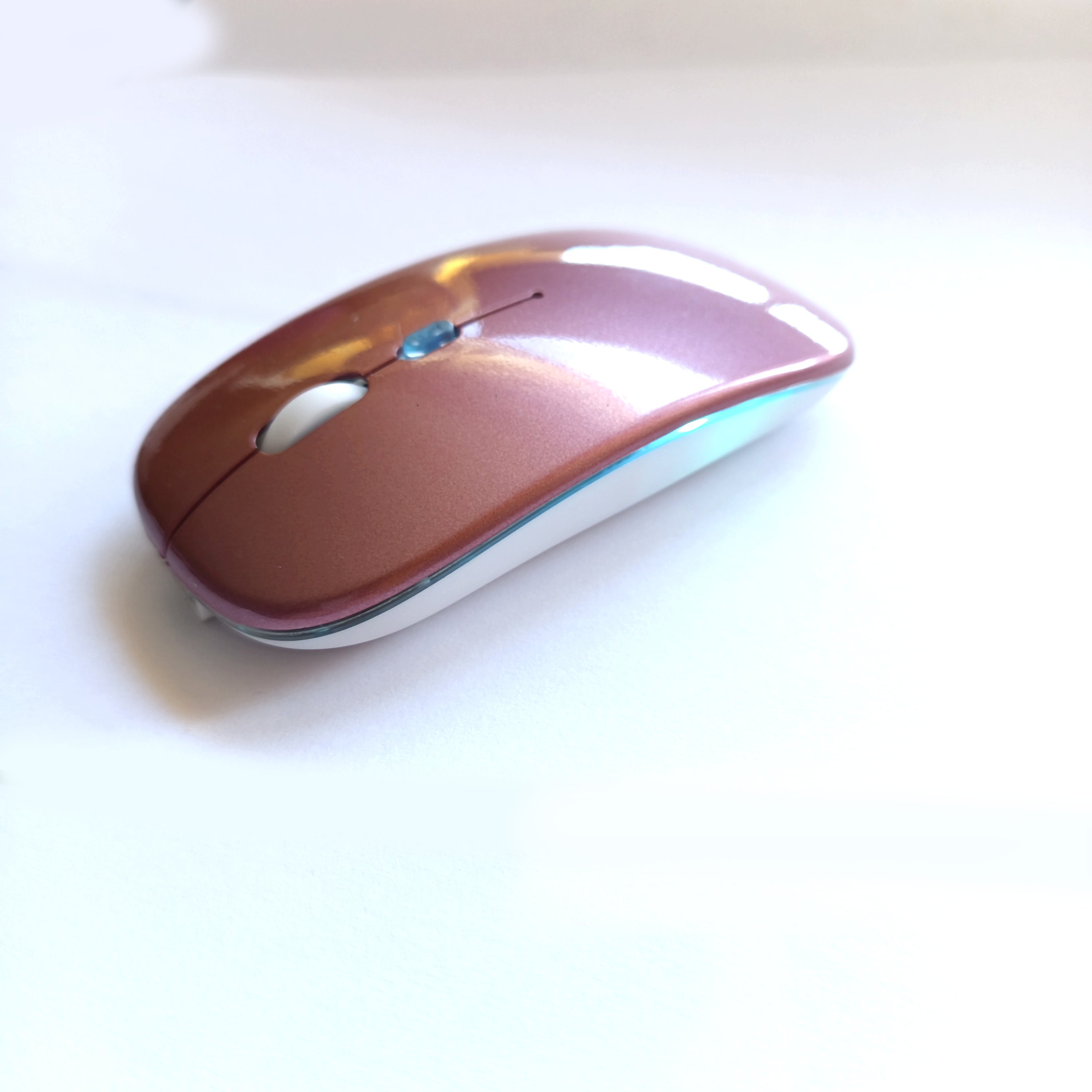 Belaidė 2.4G RGB pelė – tylus mygtukų paspaudimas, įkraunama, USB + Bluetooth, PC / Laptop / iPad