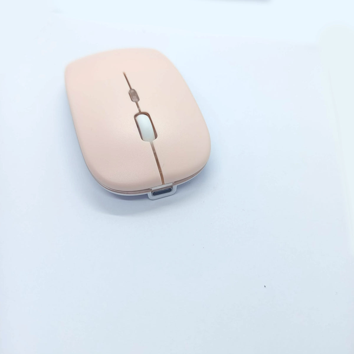 Rausva Bluetooth ir USB pelė