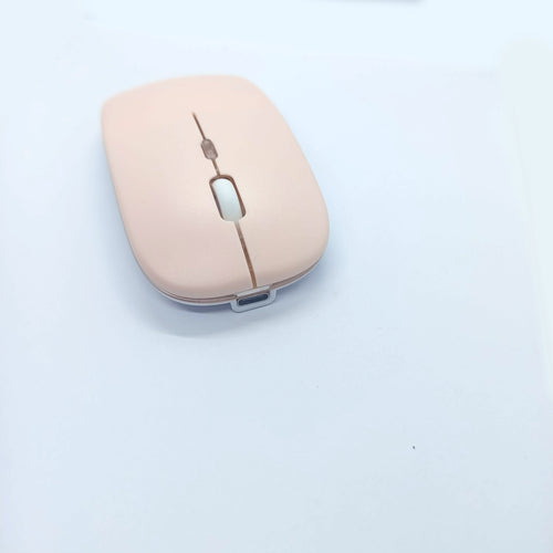 Rausva Bluetooth ir USB pelė