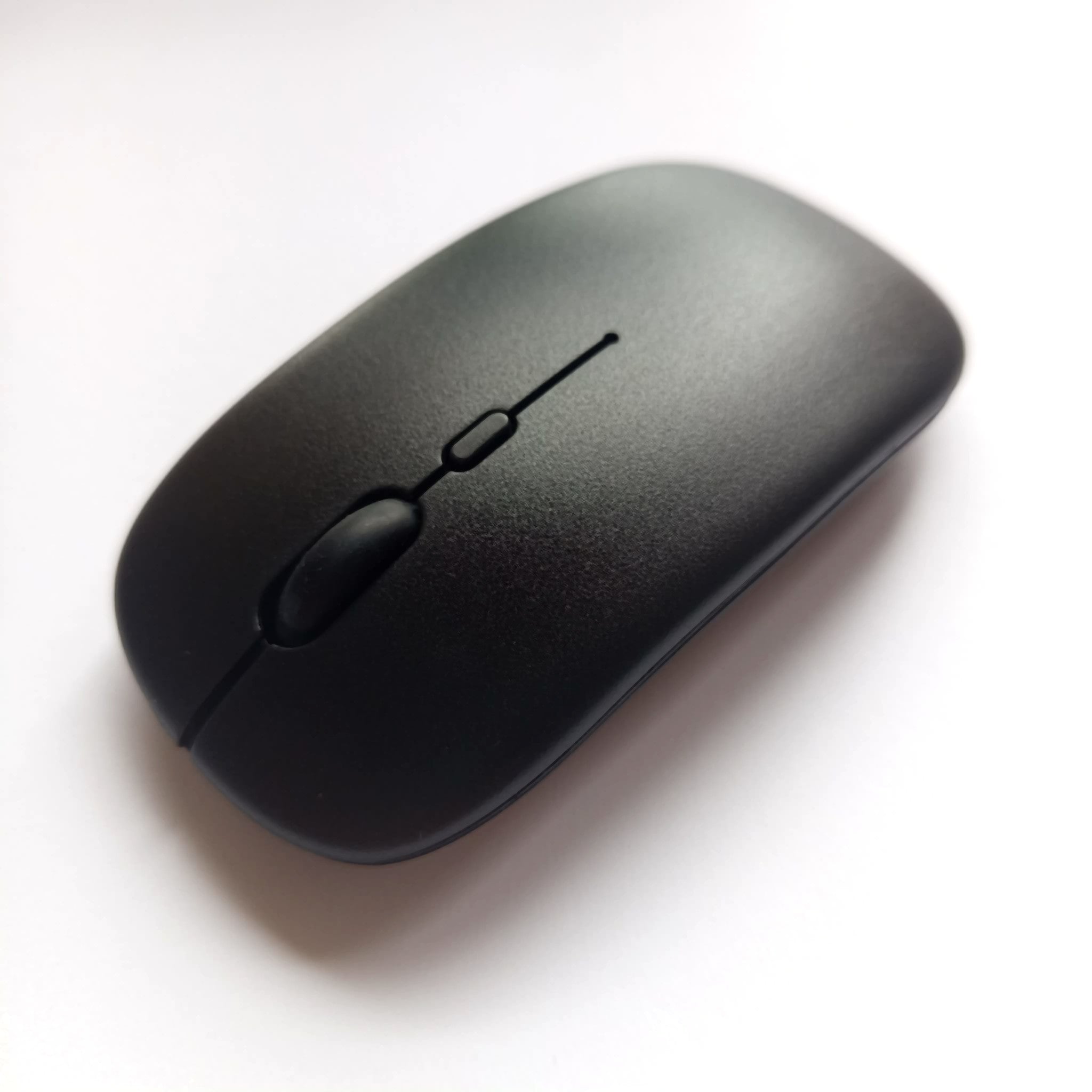 Belaidė Bluetooth plona tyli kompiuterio pelė juoda