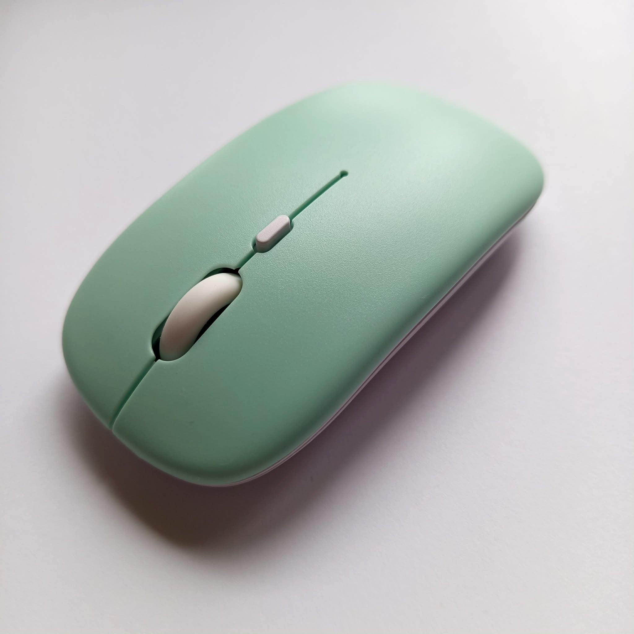 Belaidė Bluetooth plona tyli kompiuterio pelė žalia mėtinė