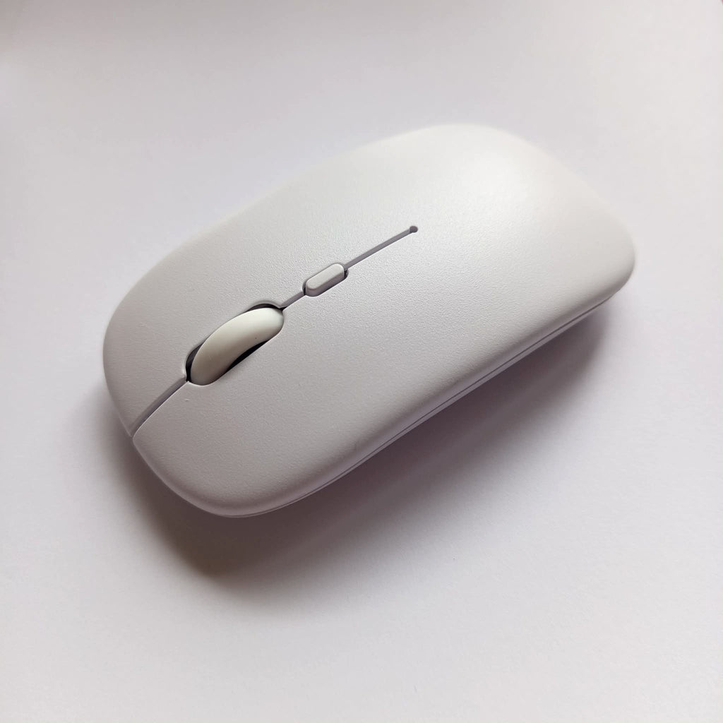 Belaidė Bluetooth plona tyli kompiuterio pelė balta