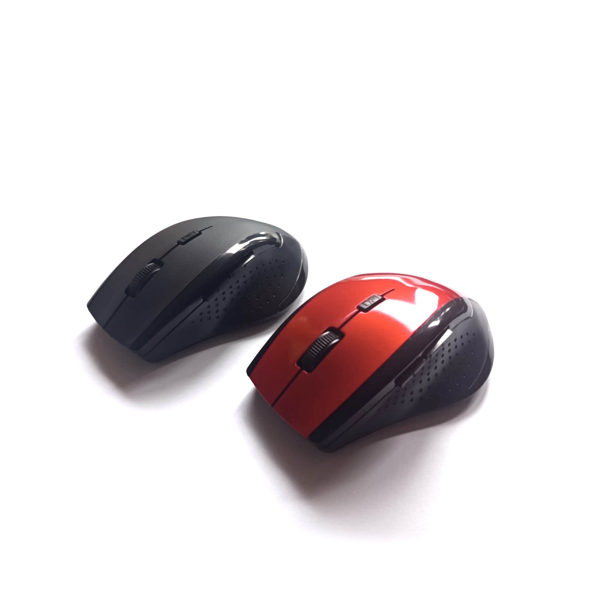 Belaidė kompiuterio pelė su USB imtuvu raudona arba juoda