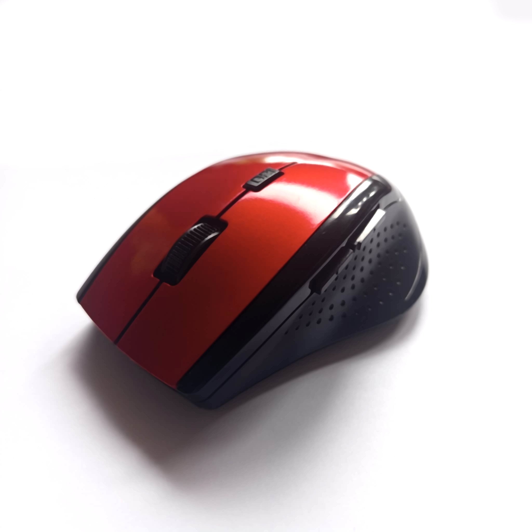 Ergonomiška belaidė pelė raudona