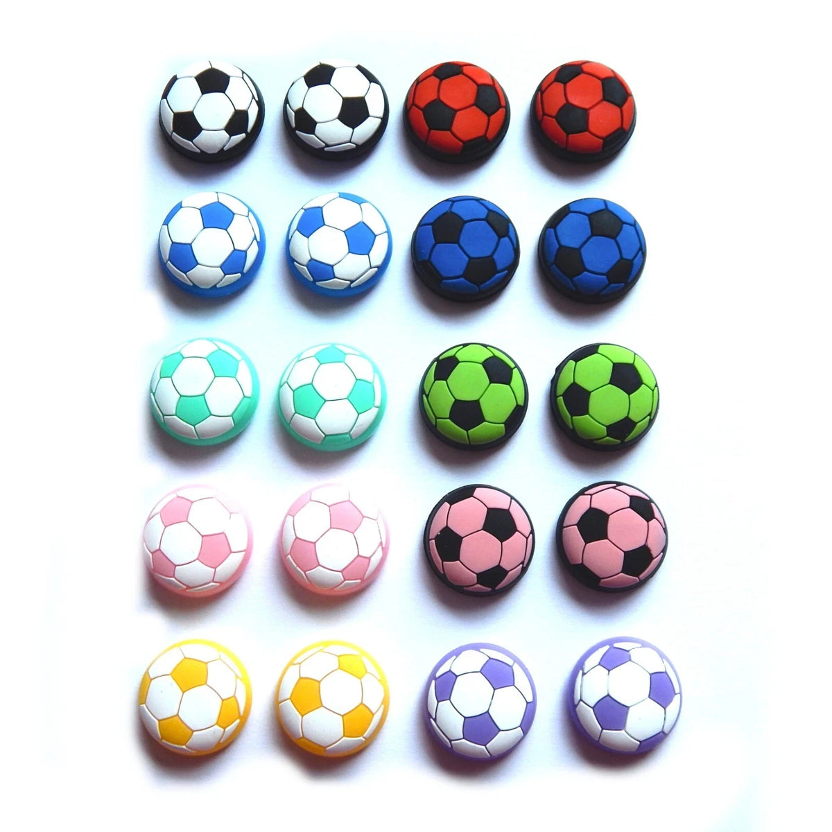 Futbolo kamuolio dizaino dangteliai žaidimų valdiklio analogams