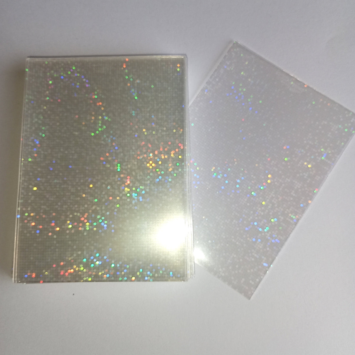 Holografinės Dots kortelių įmautės su taškelių raštu, 65 × 90 mm