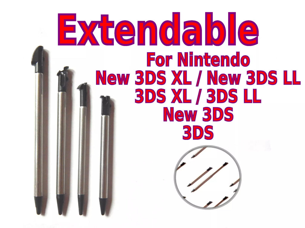 Metalinis teleskopinis skirtas visiems Nintendo 3DS modeliams  jutiklinis rašiklis