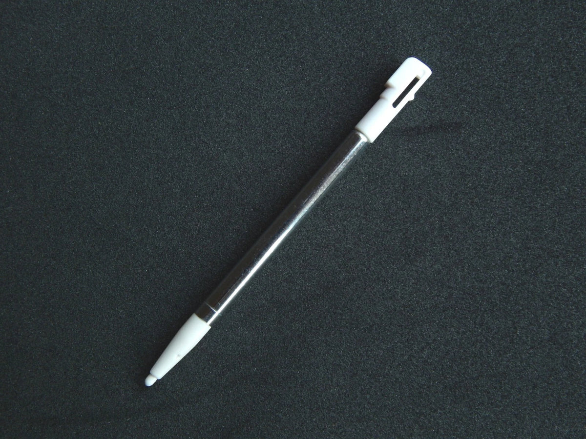 Nintendo DSi metalinis teleskopinis jutiklinis rašiklis Stylus Touch Pen ištraukiamas baltas
