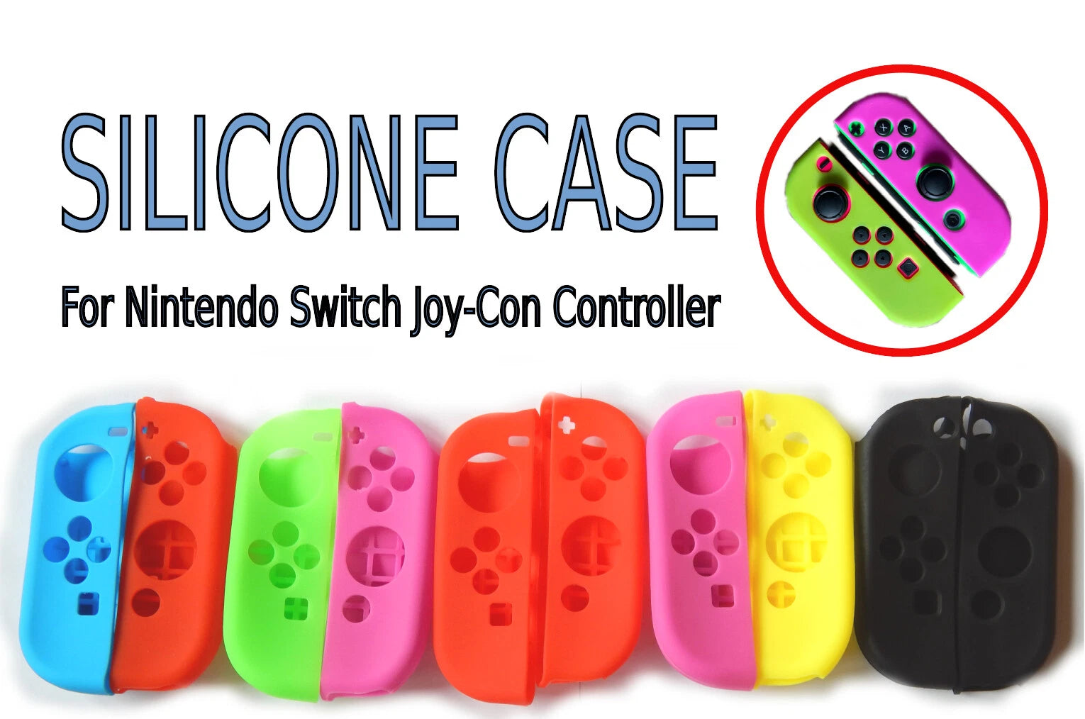 Nintendo Switch Joy-Con silikoninis dėklas 2 vnt