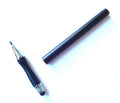 Universalus 2in1 jutiklinis rašiklis Stylus su diskiniu ir apvaliu antgaliu juodas