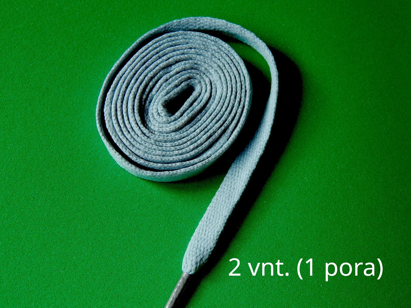 Plokšti batų raišteliai 120 cm ilgio ir 8 mm pločio pilki