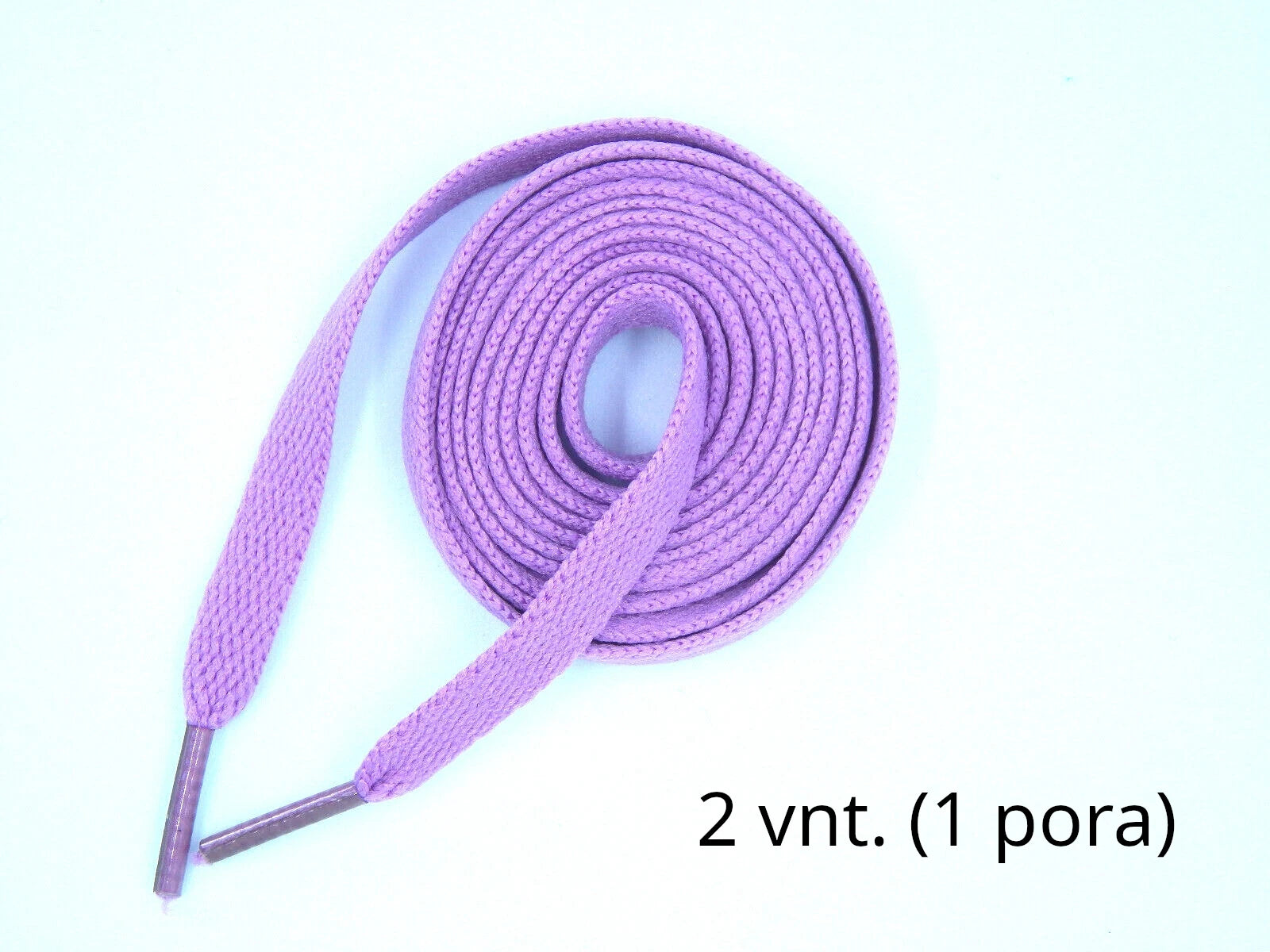 Plokšti batų raišteliai 120 cm ilgio ir 8 mm pločio violetiniai