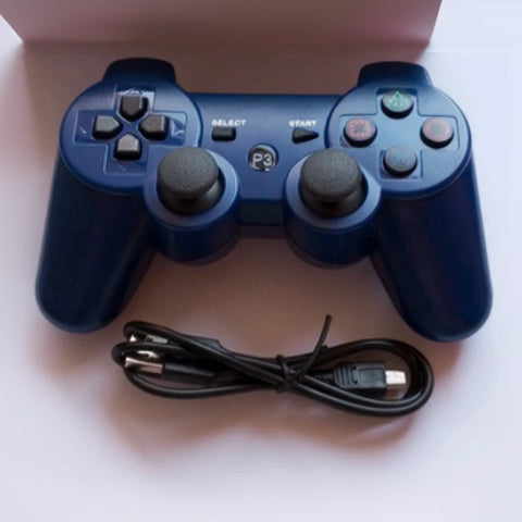 PlayStation 3 wireless controller blue gamepad