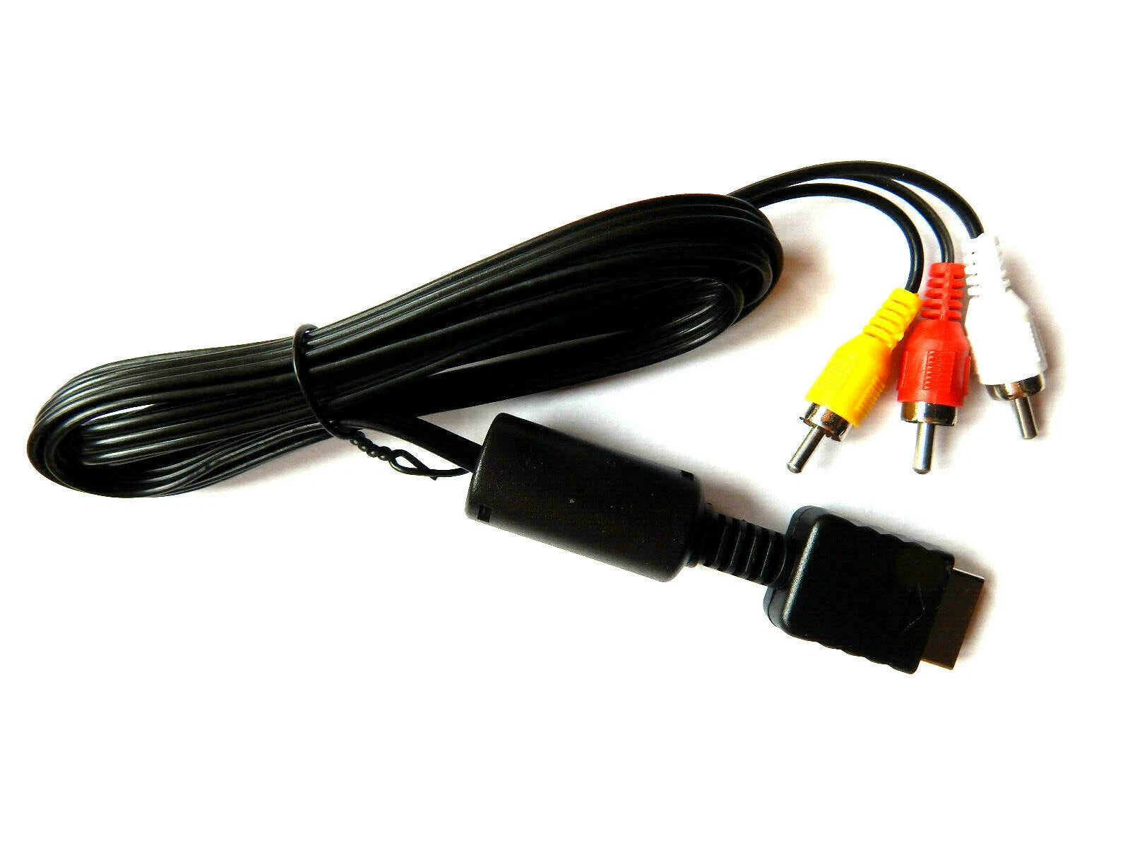 PlayStation 1 / 2 / 3 AV RCA kabelis – PS One, PS1, PS2, PS3, 1.8 m garso ir vaizdo laidas