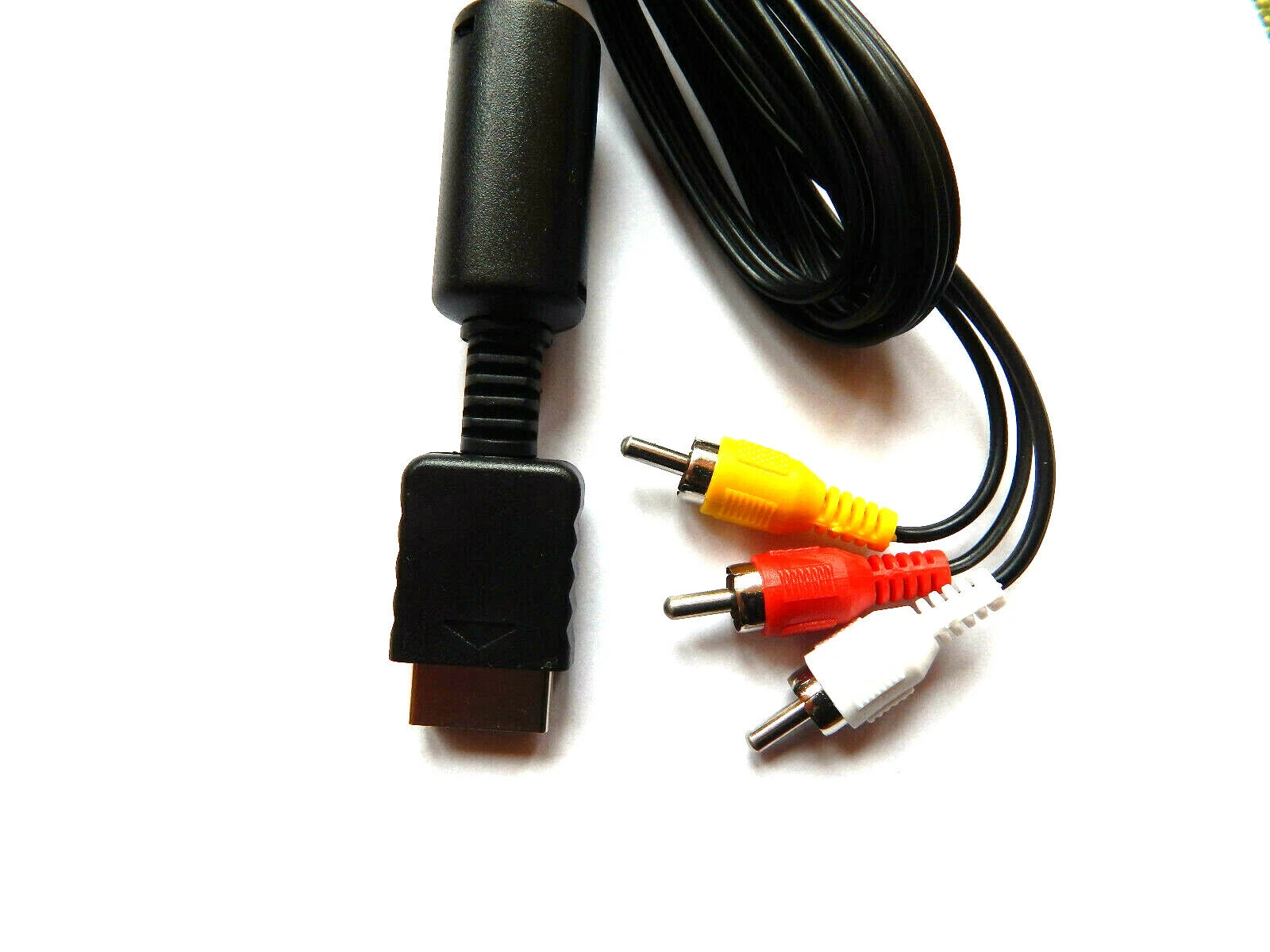 PlayStation 1 / 2 / 3 AV RCA kabelis – PS One, PS1, PS2, PS3, 1.8 m garso ir vaizdo laidas