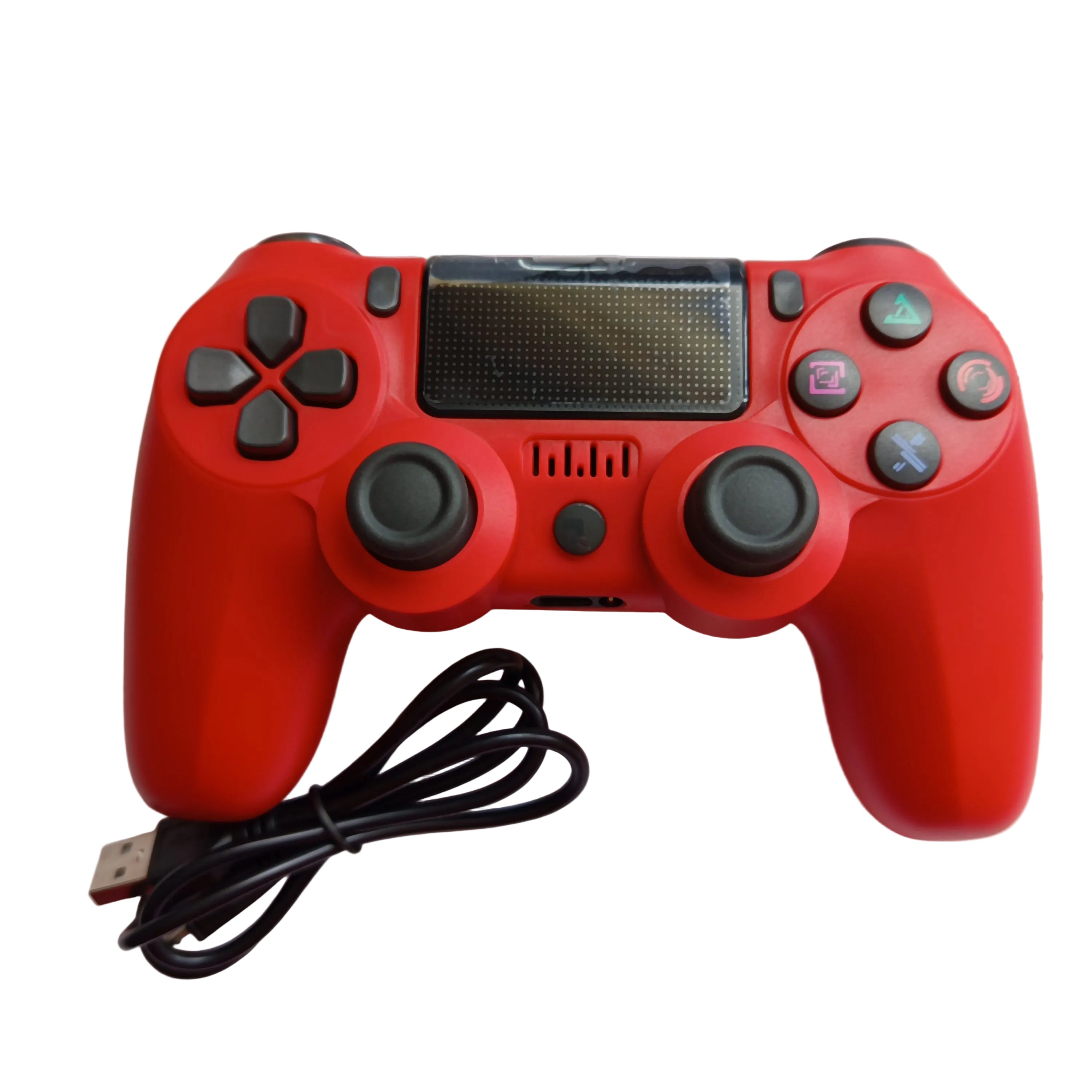 Raudonas bevielis žaidimų pultelis PS4 suderinamas