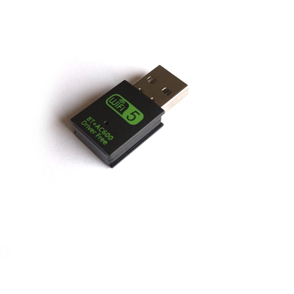 USB WiFi + Bluetooth 4.2 Adapter 2-in-1 – 600 Mbps, PC / Laptop