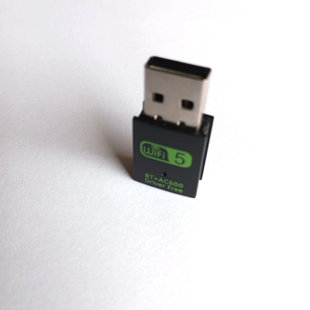 USB WiFi + Bluetooth 4.2 Adapter 2-in-1 – 600 Mbps, PC / Laptop