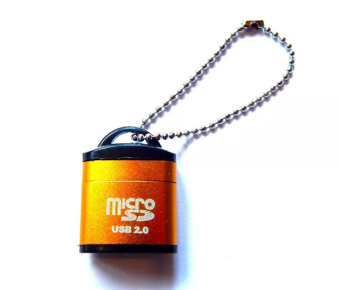 USB 2.0 Micro SD (TF) kortelių skaitytuvas – mini adapteris kompiuteriui ir telefonui