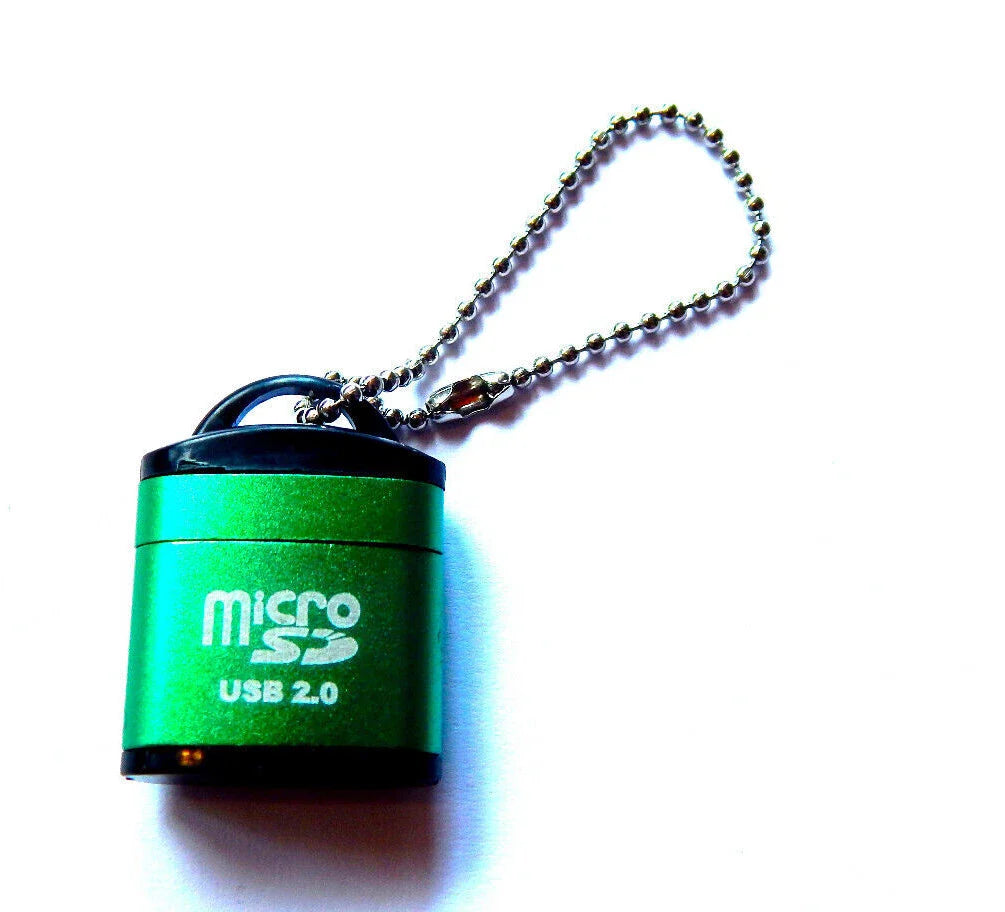 USB 2.0 Micro SD (TF) kortelių skaitytuvas – mini adapteris kompiuteriui ir telefonui