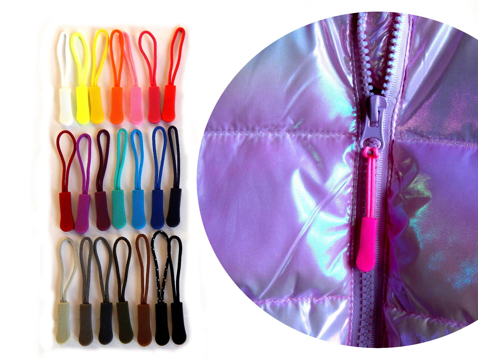 Užtrauktuko traukiklis / prailgintojas su rankena – kuprinei, krepšiui, drabužiams