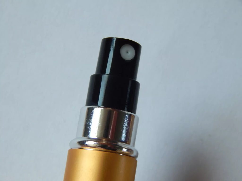 5 ml daugkartinė kvepalų purškimo talpa – kelioninis aliuminio buteliukas (pasirinkite spalvą)