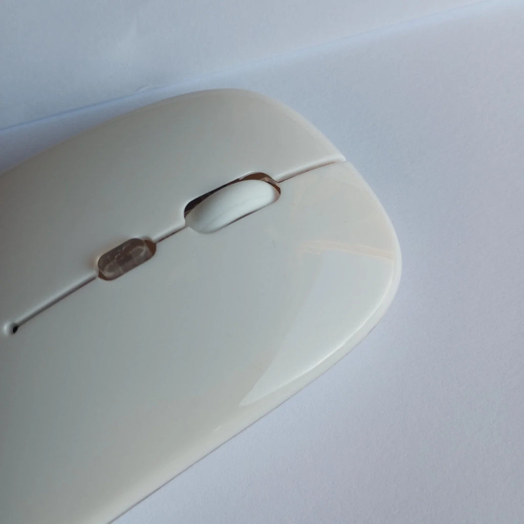 Belaidė 2.4G RGB pelė – tylus mygtukų paspaudimas, įkraunama, USB + Bluetooth, PC / Laptop / iPad