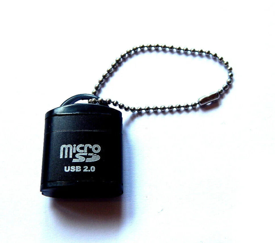 USB 2.0 Micro SD (TF) kortelių skaitytuvas – mini adapteris kompiuteriui ir telefonui