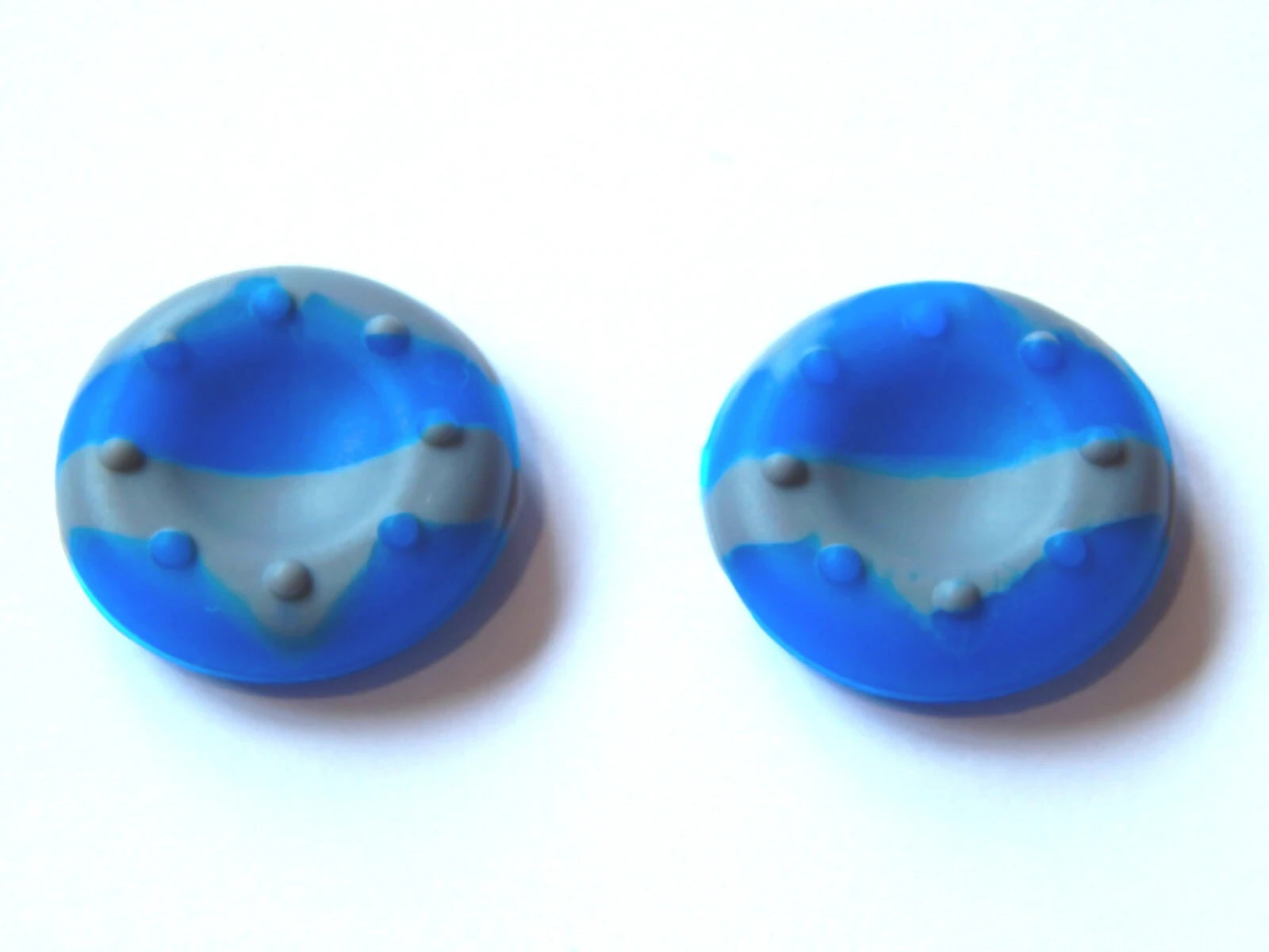 Silikoniniai thumbstick dangteliai PS5 PS4 PS3 Xbox ONE S/X pilka mėlyna