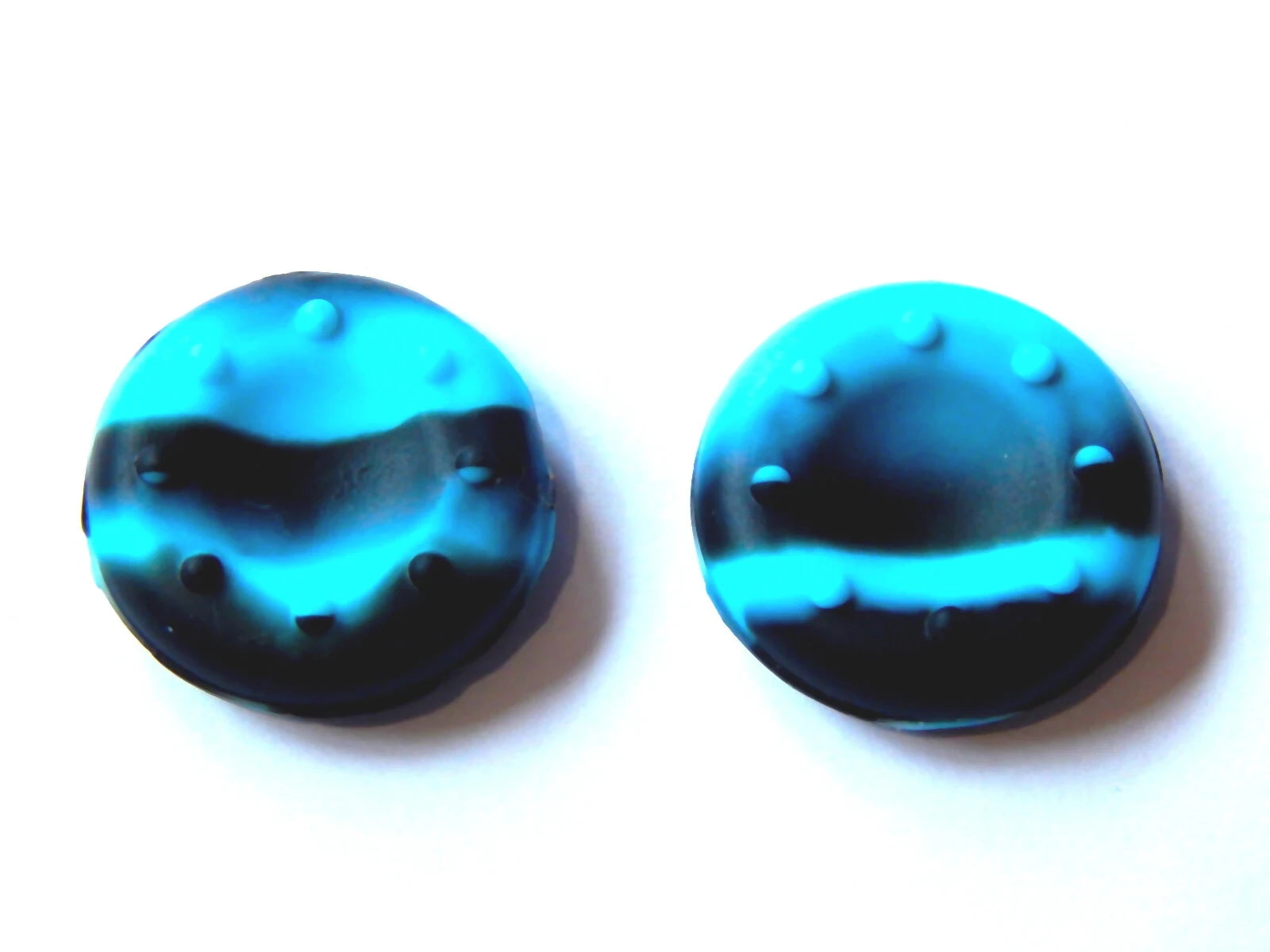 Silikoniniai thumbstick dangteliai PS5 PS4 PS3 Xbox ONE S/X šviesiai mėlyna juoda