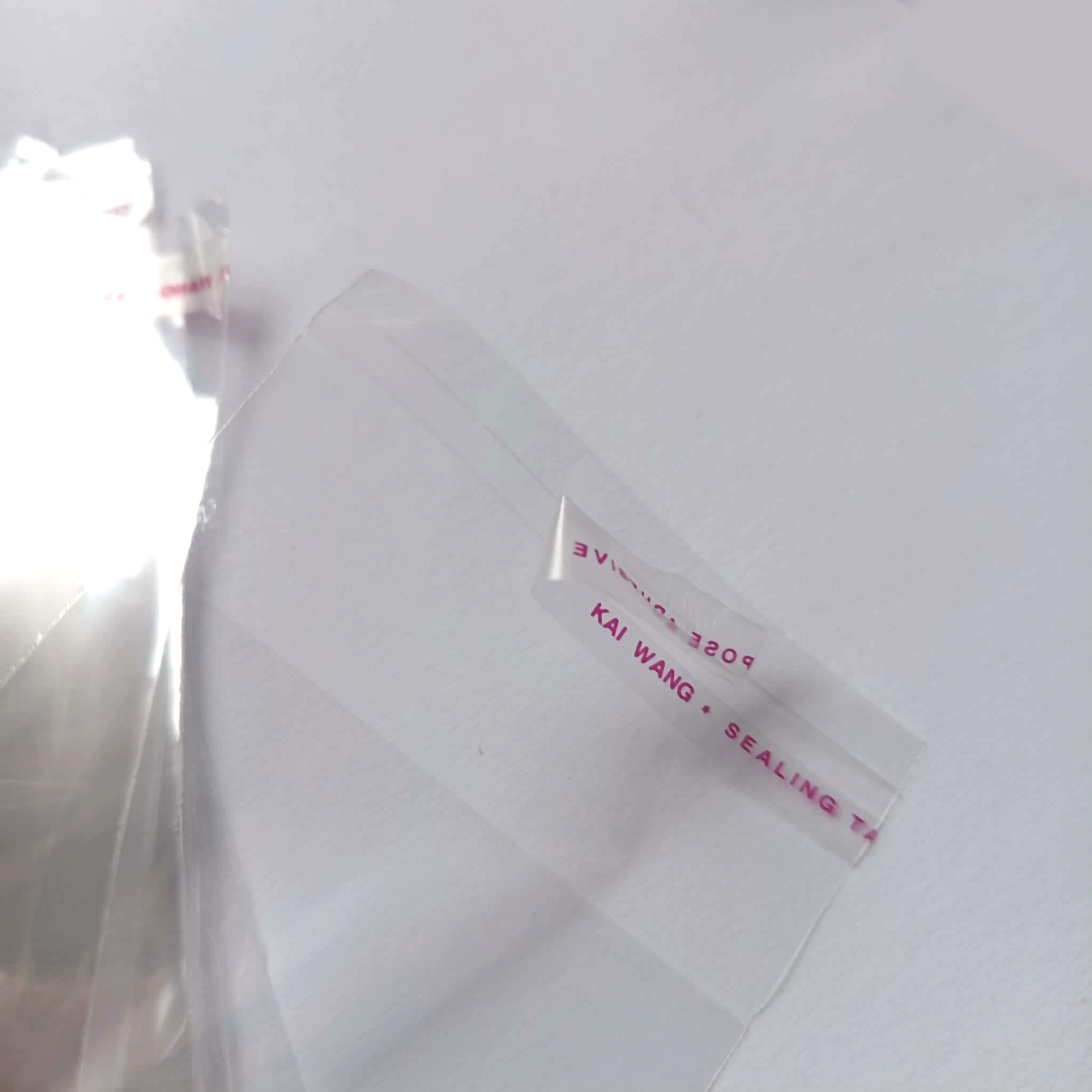 Skaidrūs plastikiniai pakavimo maišeliai