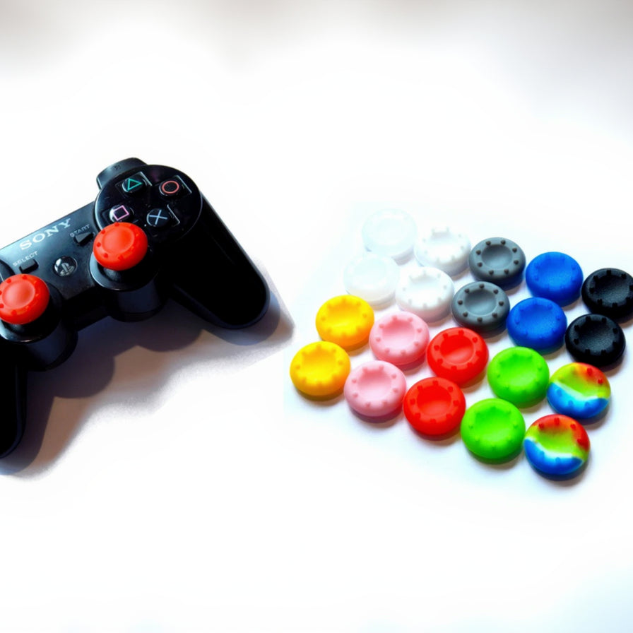 Platūs silikoniniai analoginių svirtelių dangteliai Thumbstick valdikliams PS5 PS4 PS3 Xbox 360 S/X one