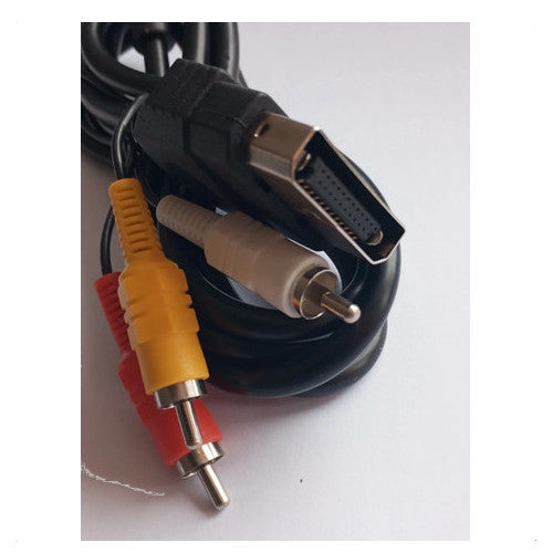 Xbox (Original) AV kompozitinis garso ir vaizdo kabelis – 3RCA adapteris, 1.8 m, juodas